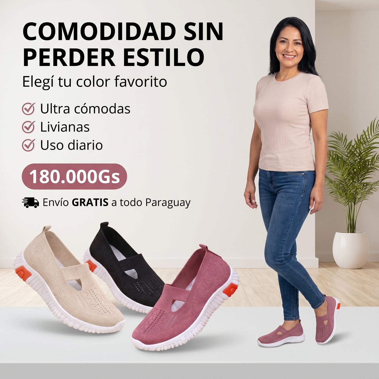Confortables Zapatillas Ortopédicas Femeninas – OrtoPlus
